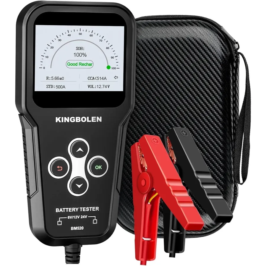 Kingbolen BM520 - comprobador de baterías con multímetro integrado