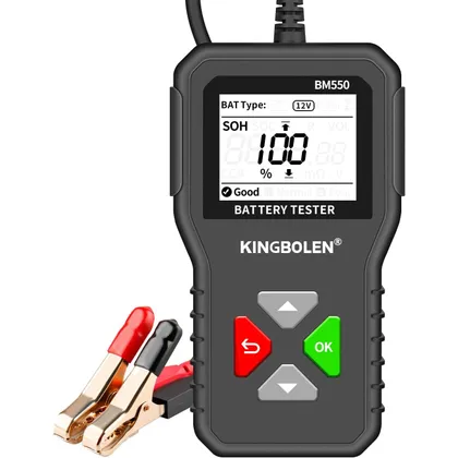 Kingbolen BM550 - comprobador de baterías de 6, 12 y 24 V