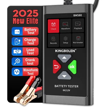 Kingbolen BM580 - comprobador de baterías con pantalla a color