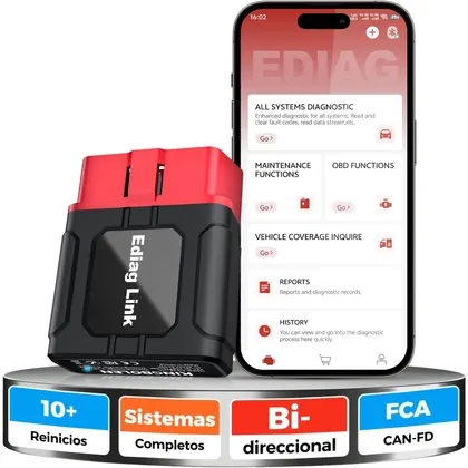 Kingbolen Ediag Link - diagnosis Bluetooth con guía de reparación