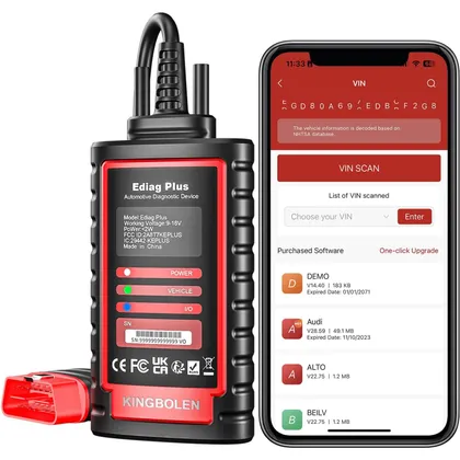 Kingbolen Ediag Plus - diagnosis Bluetooth con codificación ECU