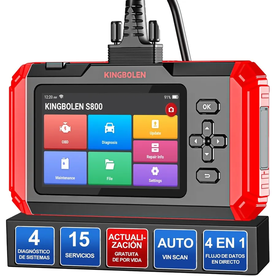 Kingbolen S800 - máquina de diagnosis de 4 sistemas y 15 servicios